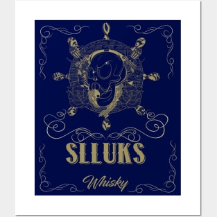 Tasteful Slluks whiskey logo design Posters and Art